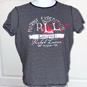 VTG Lauren Jeans Company Ralph Lauren Women’s Large T-Shirt Marine Expedition